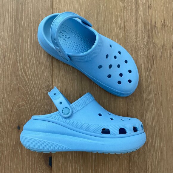 CROCS Shoes - CROCS Shoes Women 7 Classic Platform Clogs Blue 207521 Lightweight Men 5